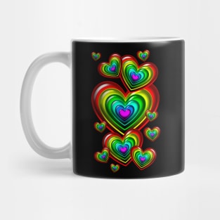 Rainbow Hearts Mug